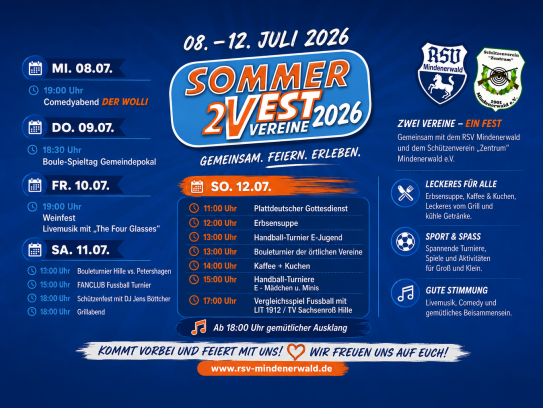 Programm des SommerVest 2026